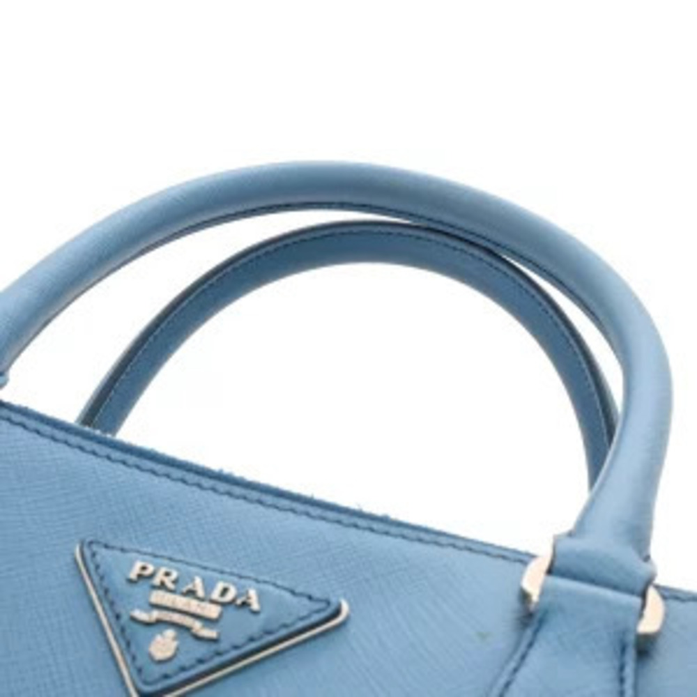 Prada Galleria Bag Blue Saffiano Leather Handbag - Picture 4 of 9